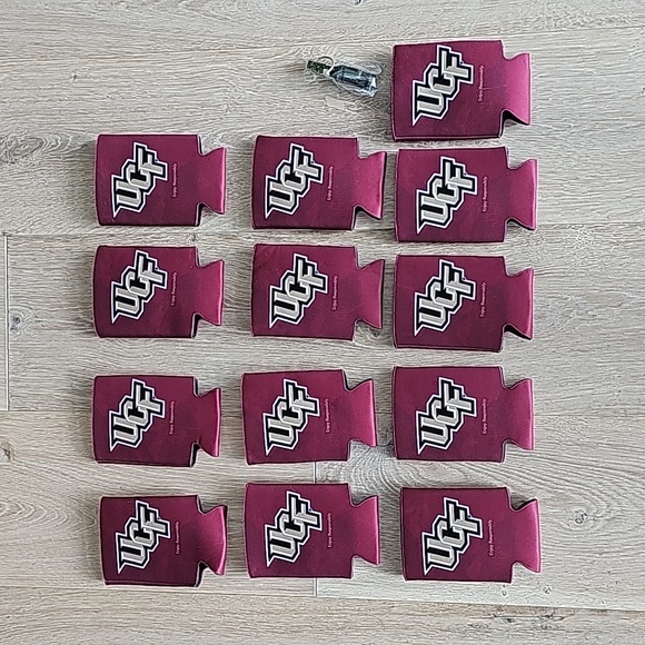 NWOT Yuengling UCF beer koozies and Keychain Set of 13 - Picture 2 of 4